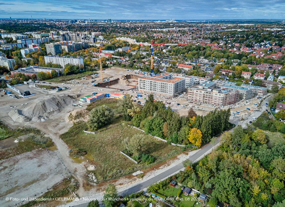 09.10.2020 - Baustelle Alexisqaurtier und Pandion Verde in Neuperlach